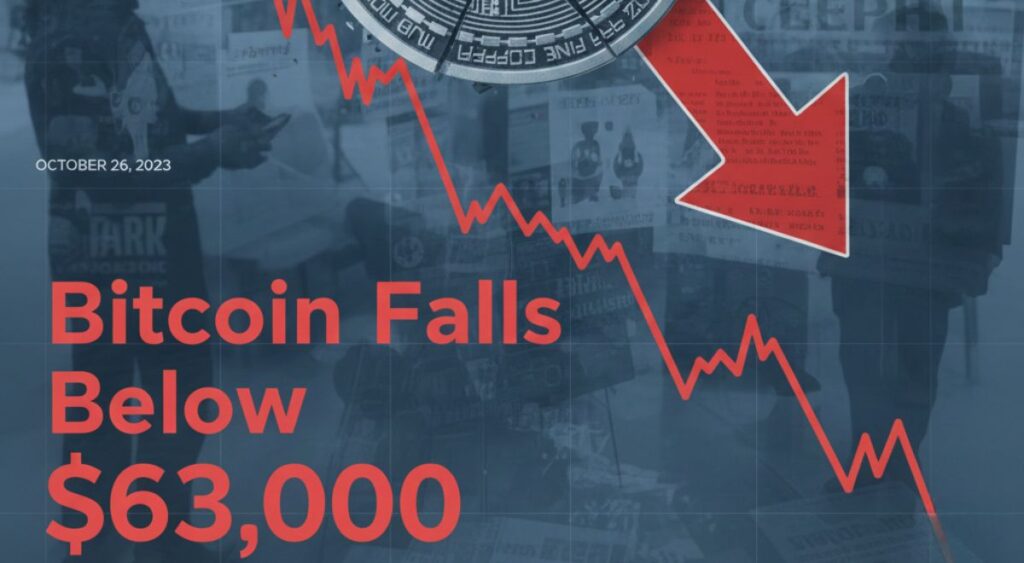 Bitcoin Falls Below $63,000 as Tariffs and Geopolitical Risks Trigger Sell-Off