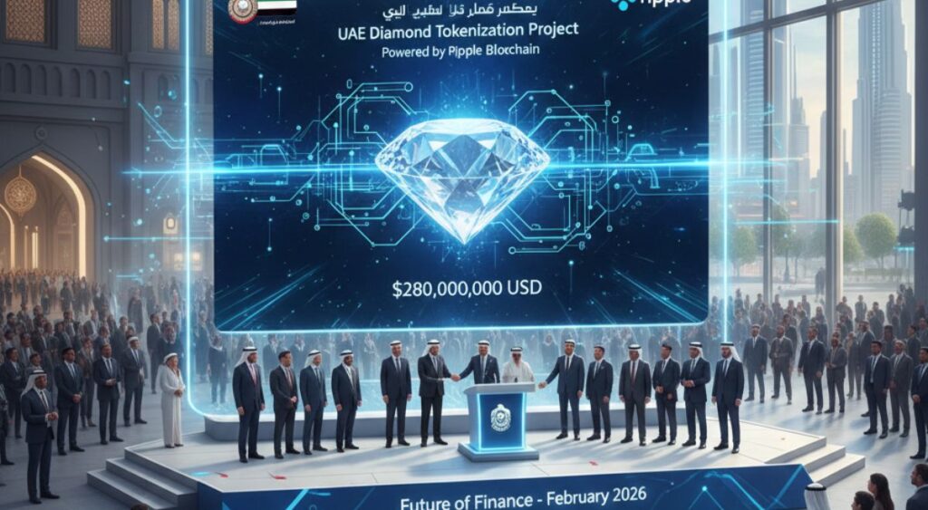 UAE Launches $280M Diamond Tokenization Project on Ripple’s Blockchain