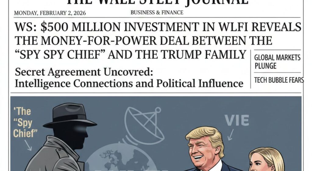 WSJ: $500 Million Investment in WLFI Reveals the Money‑for‑Power Deal Between the “Spy Chief” and the Trump Family
