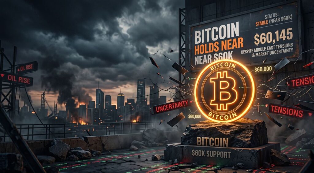 Bitcoin Holds Near $60K Despite Middle East Tensions and Market Uncertainty
