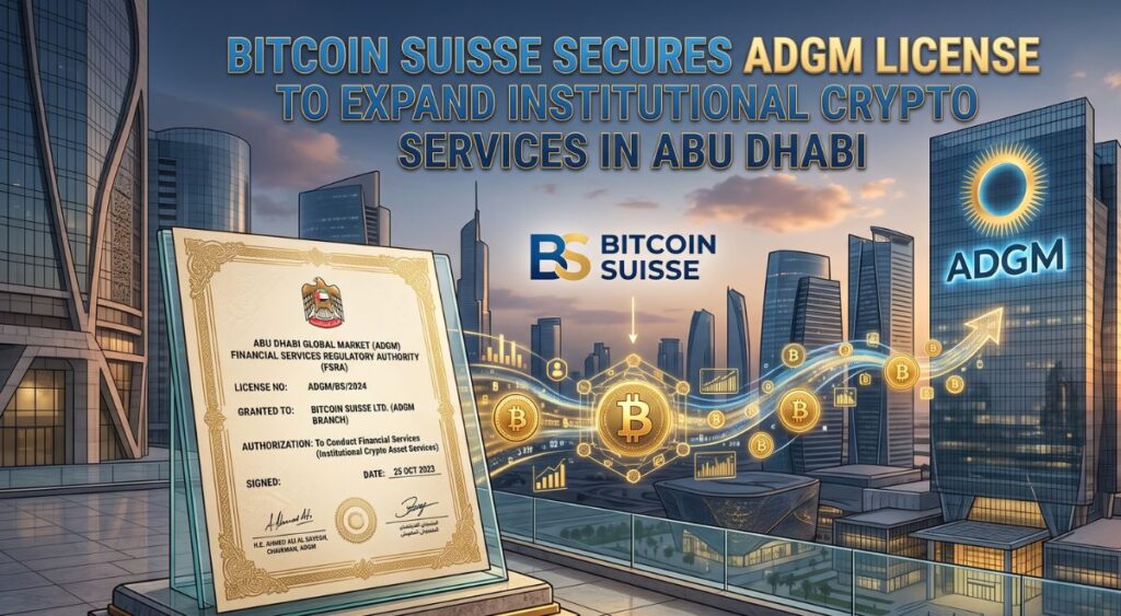 Bitcoin Suisse Secures ADGM License to Expand Institutional Crypto Services in Abu Dhabi