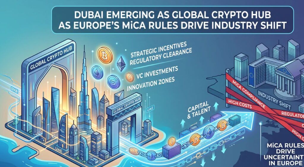 Dubai Emerges as a Global Crypto Hub as Europe’s MiCA Rules Drive Industry Shift