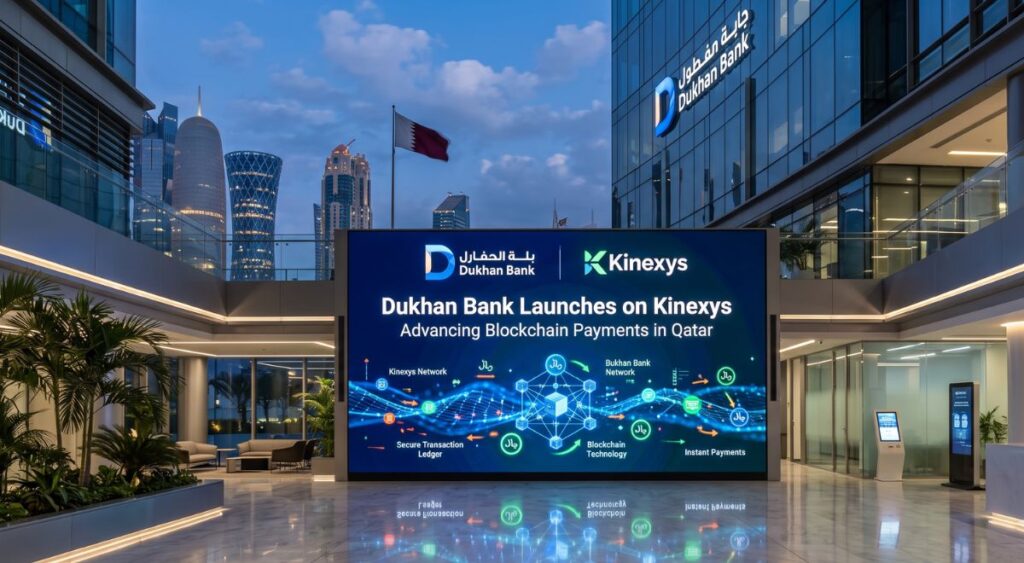 Dukhan Bank Launches on Kinexys, Advancing Blockchain Payments in Qatar